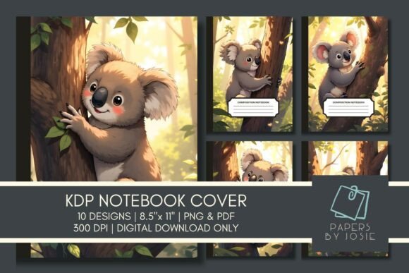 Download Koala in the Tree KDP Notebook Cover - Premium Resources