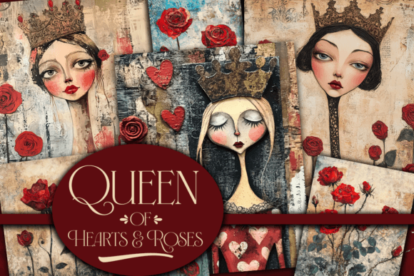 Download Queen of Hearts and Roses - Premium Resources