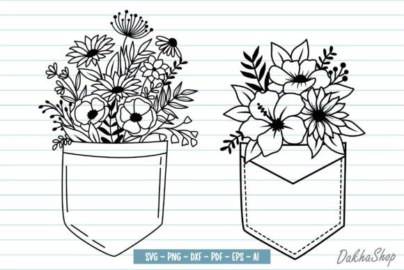 Download Flower in Pocket Svg, Flowers Svg - Premium Resources