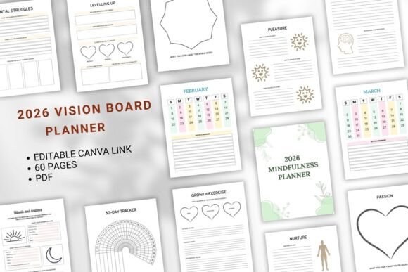 Download 2026 Mindfulness Planner - Mindfulness plan Collection