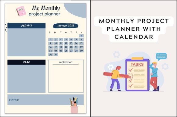 Download Monthly Project Planner - Month Collection